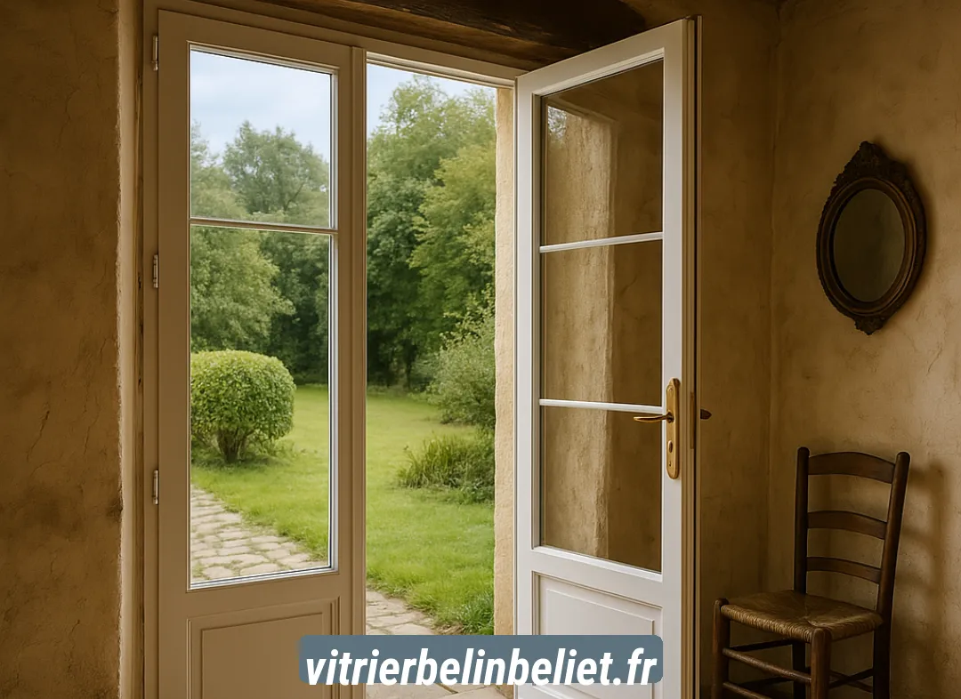 Installation de fenêtre en PVC Belin-Béliet