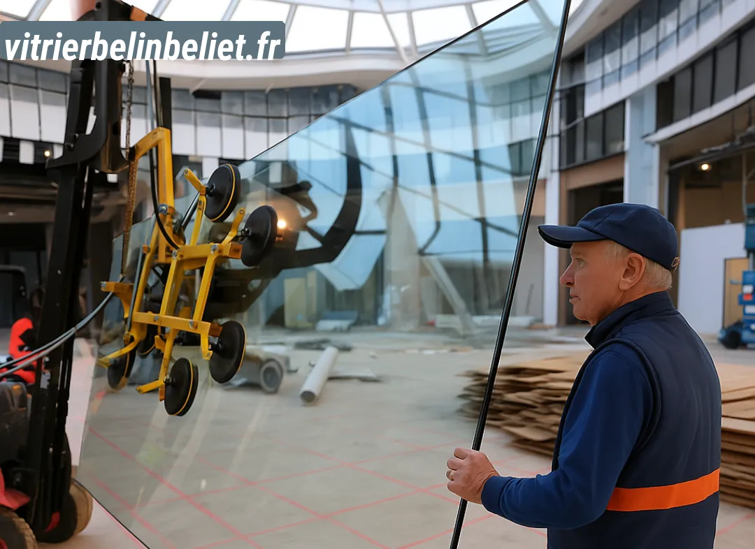 Remplacement de vitrine magasin Belin-Béliet